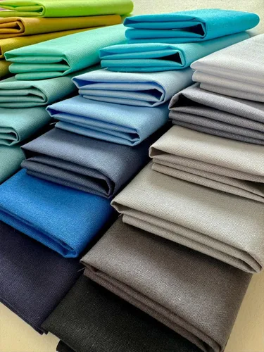 Miniatura 4 de Paquete de tela de algodón de color sólido, 50 cuadrados precortados (8 x 8 x 8 pulgadas), 100% algodón, 120 GSM, fabricado en Türkiye