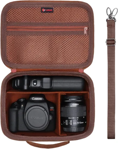 Miniatura 12 de XANAD Bolsa de cámara DSLR para cámaras sin espejo Canon EOS RebelT7/R100/R50/R6 Mark II/R50 V/R8/R10/R6 Mark III/R5 Mark II/RP SLR sin espejo