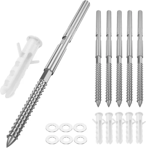Miniatura 8 de Soportes de soporte ocultos para estante flotante (6 piezas) y accesorios de acero para la instalación, con guía de taladro, soportes ocultos