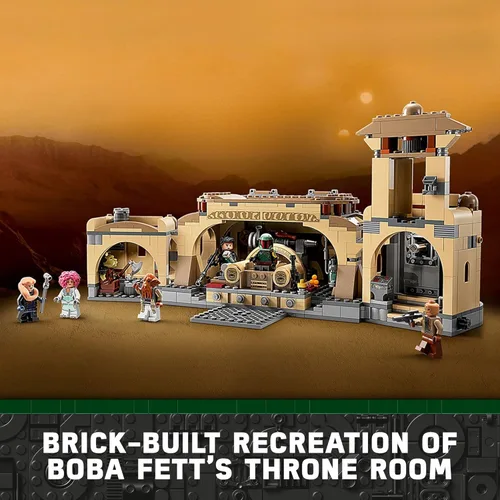 Miniatura 2 de LEGO Star Wars - Habitación del trono de Boba Fett 75326, kit de construcción para niños de 9 años en adelante, con un modelo de palacio construible