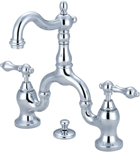 Miniatura 8 de Kingston Brass KS7972AL - Grifo de baño con puente de campo inglés, latón pulido, 10.75 x 4.75 x 2.13
