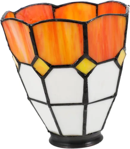 DOITOOL Lámpara decorativa de cristal para lámpara de techo, cubierta festoneada colgante