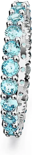 Miniatura 3 de SWAROVSKI Colección de anillos de cristal de matriz, corte redondo, engaste de punta, acabado rodio