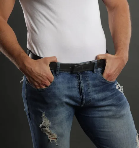 Miniatura 4 de Kolossus Cinturón de cuero de grano superior para hombre