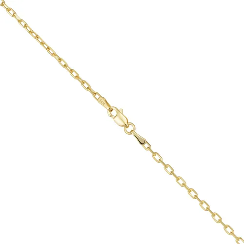 Miniatura 3 de Kooljewelry Pulsera de identificación de bebé de oro amarillo de 14 quilates con corazón 55 pulgadas