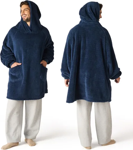 Miniatura 22 de Bedsure Manta con capucha portátil, regalos para el Día de la Madre para mujeres, sudadera con capucha cálida y acogedora para mujeres y hombres