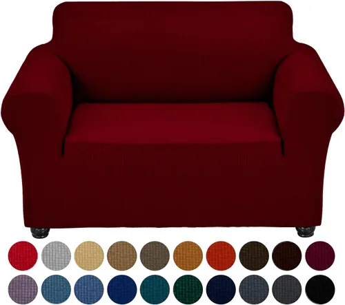 Miniatura 27 de Joccun Funda Elástica para Silla Sofá, Funda de Sofá de 1 Pieza Tela Jacquard de Spandex con Parte Inferior Elástica, Protector de Muebles Lavable