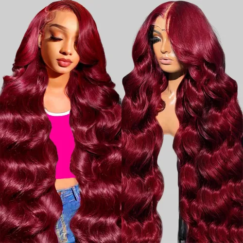 Miniatura 26 de QZOQZO Pelucas de encaje frontal 13x6 de cabello humano, prearrancadas, densidad del 180%, onda corporal, HD, frontal de encaje, sin pegamento