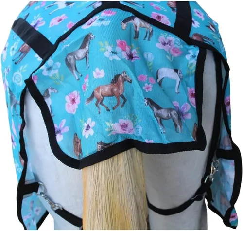 Miniatura 4 de CHALLENGER 60" Caballo Malla Ligero Transpirable Verano Primavera Hoja Bellyband 73432