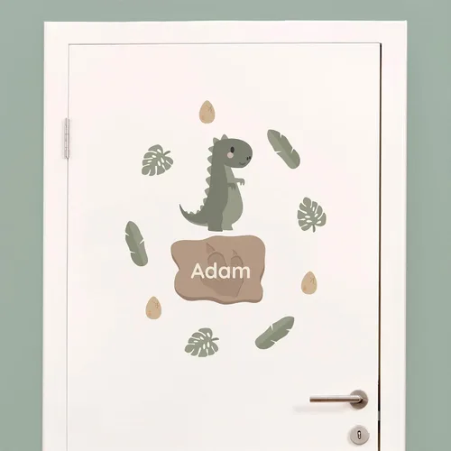 Miniatura 14 de Calcomanías de puerta personalizadas para habitación de niños, calcomanías de pared con nombre personalizado para decoración de habitación de bebés