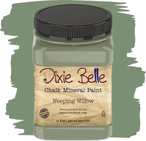 Miniatura 149 de Dixie Belle Paint Company - Pintura con acabado de tiza para muebles, color negro (Caviar), 1 galón, 128 fl oz, pintura mineral color rosa intenso