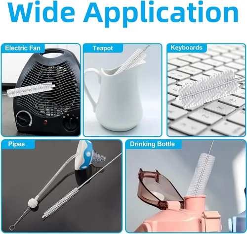 Miniatura 7 de Pajita de repuesto compatible con Stanley Iceflow de 30 oz con tapa abatible, pajitas de bebida transparentes reutilizables con cepillo limpiador