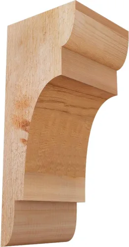 Miniatura 126 de Ekena Millwork COR04X12X12NEB00RWR 4 pulgadas de ancho x 12 pulgadas de profundidad x 12 pulgadas de alto New Brighton Rough Sawn Corbel, cedro rojo