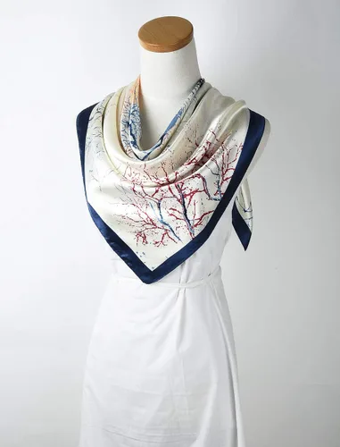 Miniatura 4 de corciova - Bufanda cuadrada grande para mujer, diadema sedosa para cabello rizado, lazo para dormir por la noche, bandana a la moda, 35 x 35 pulgadas