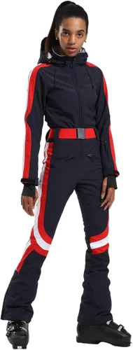 Miniatura 30 de GSOU SNOW Traje de esquí para mujer, traje de nieve delgado de una pieza, chaqueta de nieve, impermeable, resistente al viento, deportes al aire