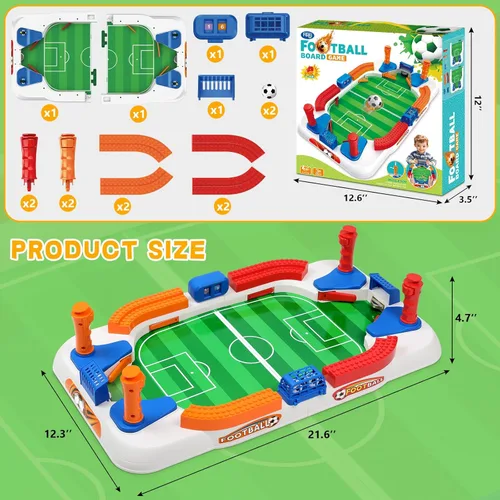 Miniatura 4 de Mini juego de mesa de futbolín para niños, juego de fútbol, regalos para niños, juguete de fútbol para deportes de interior, sala