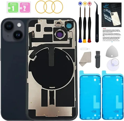 Miniatura 14 de Reemplazo de cristal trasero para iPhone 15Pro Max con herramientas Repir Big Hole OEM Rear Cover Glass Pre-Installed Internal Parts Easier
