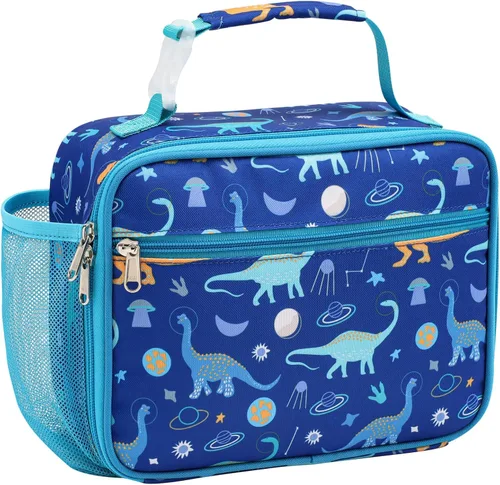 Miniatura 23 de Bagseri Lonchera para Niños Varones - Lonchera Aislada para Niños Reutilizable a Prueba de Fugas Lonchera para Niños Varones con Soporte para Fósil