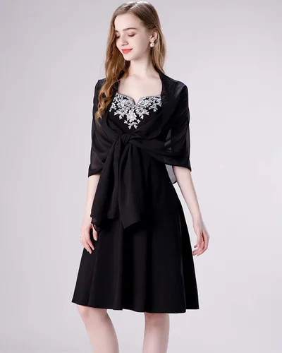 Miniatura 28 de Chales/mantones de gasa suave para vestidos, accesorios de mujer