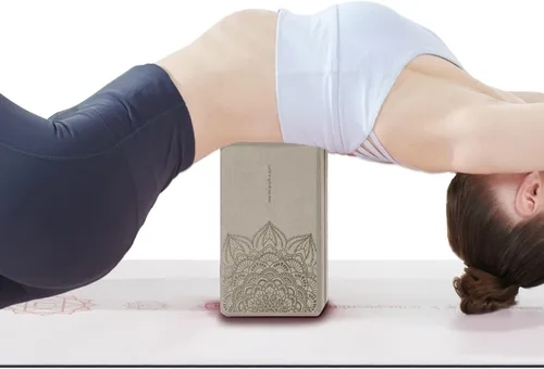 Miniatura 5 de nuveti Juego de 2 bloques de yoga, bloques de espuma de ladrillos de yoga de alta densidad para mejorar la fuerza, flexibilidad y equilibrio bloques