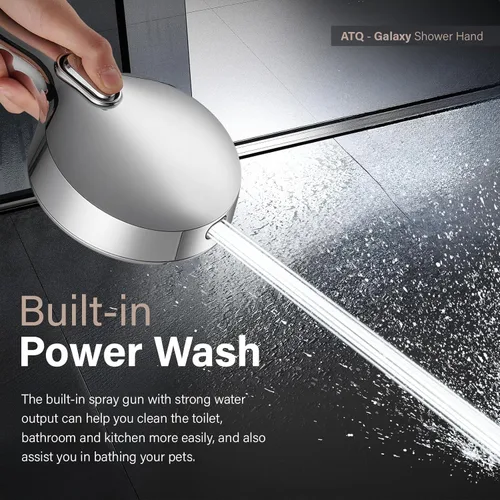 Miniatura 5 de Filtered Shower Head 7 Spray Mode High Pressure Shower Head with Handheld Water Softener Filters Beads,79" Long Hose,Built-in Power Wash Mode