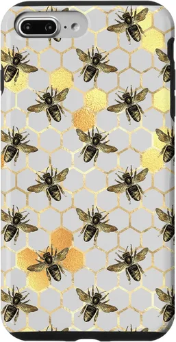 Miniatura 12 de iPhone 12 Pro Max Bumble Bee - Honeycomb Apicultor amarillo Abeja patrón caso