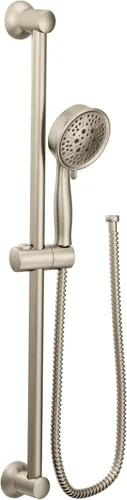 Miniatura 2 de Moen Eco-Performance - Cabezal de ducha de mano de níquel cepillado con manguera de 69 pulgadas de largo con barra deslizante de 30 pulgadas