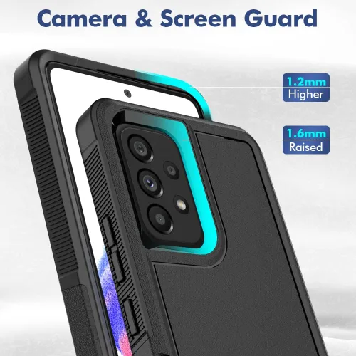 Miniatura 170 de Jeylly Compatible con Samsung Galaxy A22 5G Funda, Funda Samsung A22 5G con 2pcs protectores de pantalla de vidrio templado
