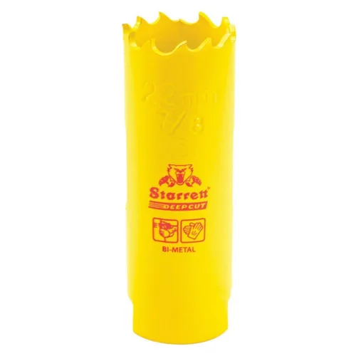 Miniatura 25 de Starrett DCH0136-G - Sierra perforadora bimetálica de corte profundo con dientes HSS resistentes a la abrasión - Ideal para cortar metal, acero