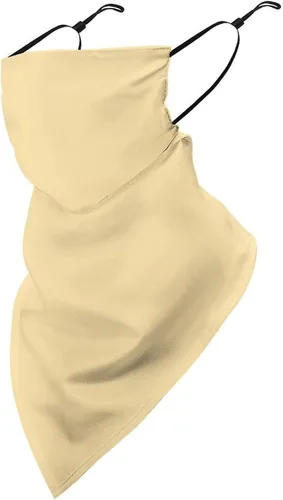 Miniatura 11 de Bufanda de protección solar UV, bufanda triangular reutilizable con lazo para las orejas