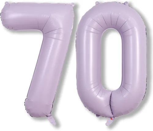 Miniatura 82 de Globos morado pastel de número 12, 40 pulgadas, globos gigantes de aluminio, de mylar, número 1 y 2, para niñas de 12 años, globos lilas