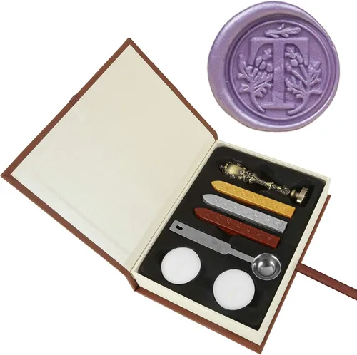 Miniatura 11 de Yoption Classic timbre para estampar en cera, 26 letras de la A a la Z, retro, s
