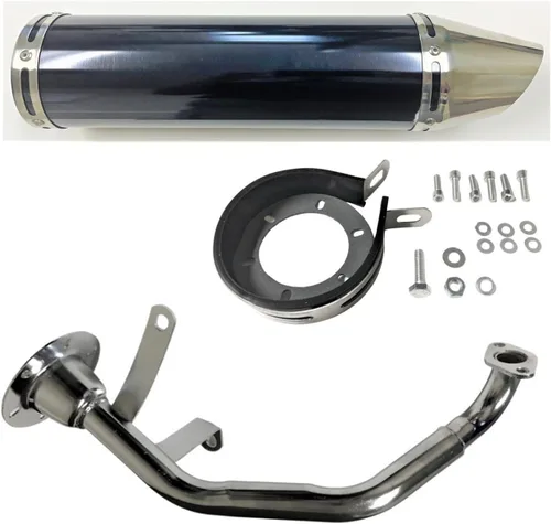 Escape de alto rendimiento para scooter, color negro, se adapta a todos los Lance Havanna Classic 150, PCH 150,