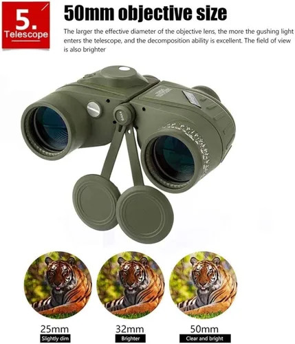 Miniatura 5 de Telescopio Sky Telescope 10X50 Binoculares con brújula