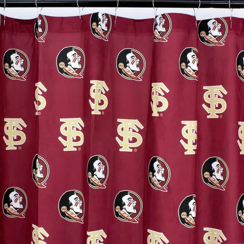 College Covers Everything Comfy Florida State Seminoles - Cortina de ducha brillante y colorida, 70 x 72 pulgadas