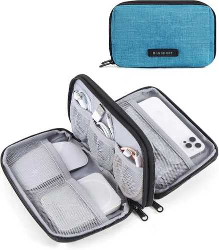 Miniatura 12 de BAGSMART Organizador de artículos electrónicos, estuche de viaje, cable de cargador de cable, bolsa organizadora de tecnología para accesorios