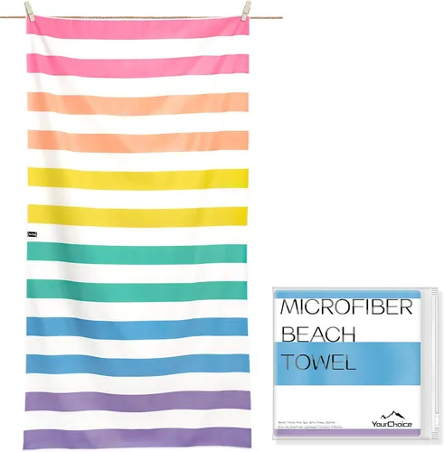 Miniatura 25 de Your Choice - Juego de toallas de microfibra de secado rápido para playa, viajes, natación, piscina, campamento, actividades al aire libre y toalla