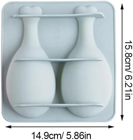 Miniatura 2 de YARNOW Cook Mold - Molde de silicona para tartas, 2 piezas, diseño de pierna de pollo, herramienta para hornear para pastel de chocolate y galletas