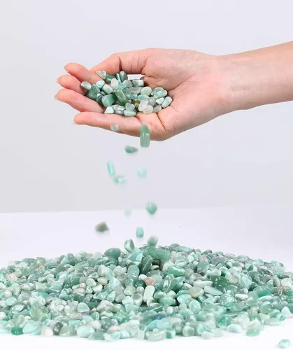 Miniatura 2 de LAIDANLA Chips de Cristal de Piedra Triturada de Aventurina Verde a Granel, Piedras Preciosas Naturales Curativas, Cristales de Reiki, Relleno