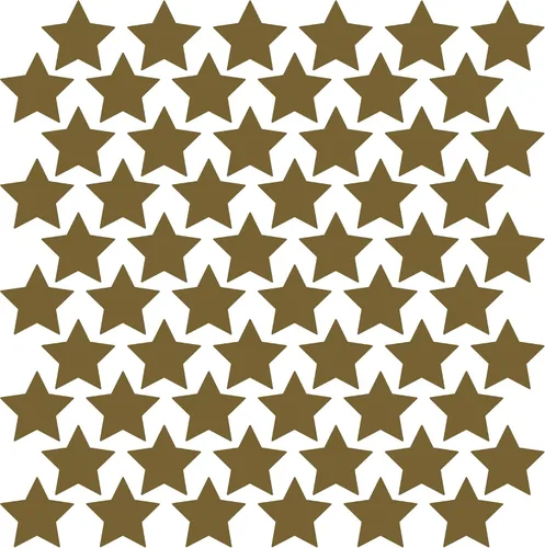 Miniatura 56 de LiteMark Durable Stars, calcomanía roja brillante de 5.5 pulgadas, uso en hormigón liso, azulejos, vidrio, paquete de 8 estrellas Rojo