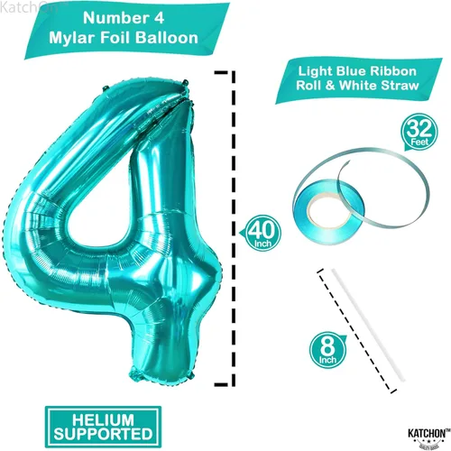 Miniatura 59 de KatchOn, Globo azul del número 1 para el primer cumpleaños, grande, 40 pulgadas, globo azul número 1 para primer cumpleaños, globo azul marino