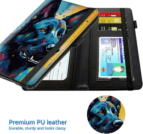 Miniatura 119 de Funda para chequera para hombres y mujeres, cartera de cuero RFID con ranuras para tarjetas de crédito, soporte de cheques duplicados personales