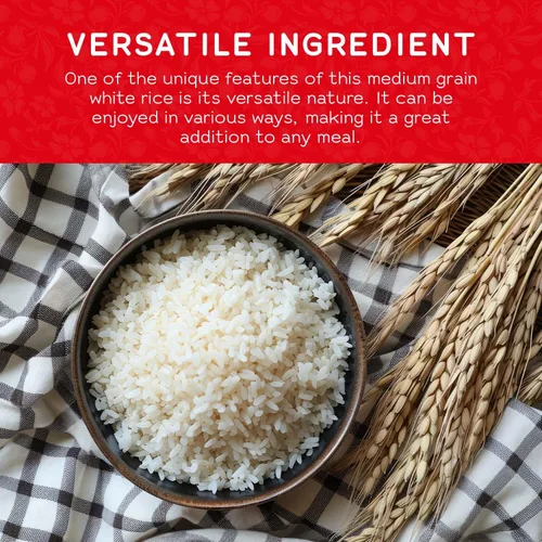 Miniatura 4 de SEKKA Extra Fancy - Arroz blanco de grano medio, arroz crudo japonés de alta calidad, arroz molido, dulce y masticable, bajo en grasa, perfecto