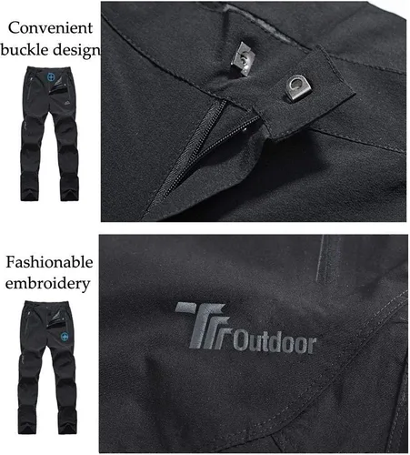 Miniatura 5 de Rdruko Pantalones deportivos ligeros de secado rápido para mujer resistentes al agua con bolsillos