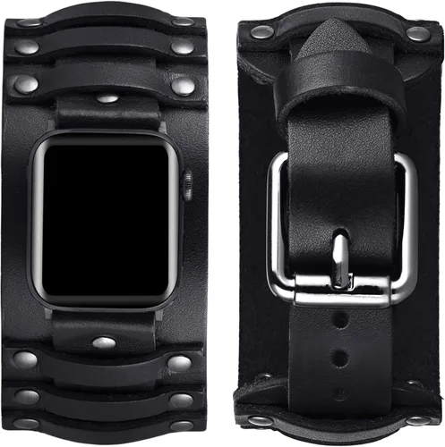 Miniatura 9 de Compatible con Apple Watch Ultra SE Series 8 7 6 5 4 3 1.496 in 1.575 in 1.614 in 1.654 in 1.732 in 1.772 in 1.929 in Correa unisex retro nórdico
