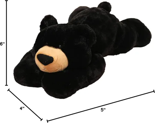 Miniatura 8 de Animales de peluche ponderados, juguete de oso de peluche ponderado lindo oso negro de peluche almohada de peluche ponderado juguete de animales