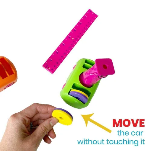 Miniatura 7 de Magnets! Kit de superciencia para niños, 9 experimentos y actividades de STEM, haz que los imanes floten, mueve un tren y crea una brújula