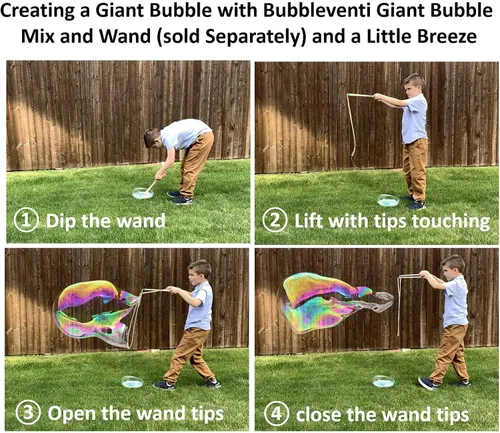 Miniatura 6 de Bubbleventi Mezcla de burbujas gigantes (hace 4 galones)