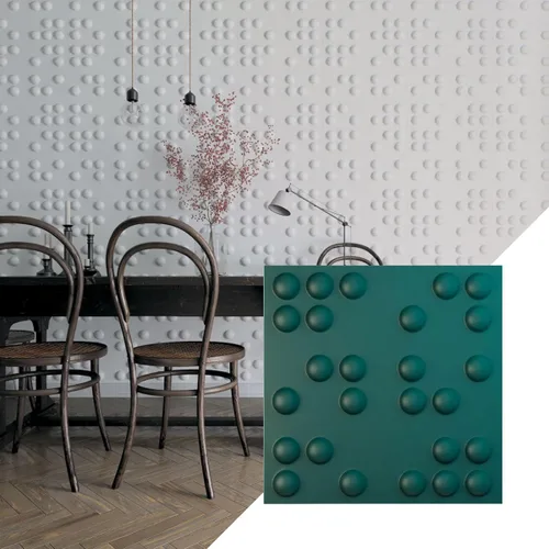 Miniatura 15 de Ekena Millwork WP20X20EMWH 19 5/8 pulgadas de ancho x 19 5/8 pulgadas de alto Emery EnduraWall Decorativo 3D Panel de pared cubre 2.67 pies cuadrados