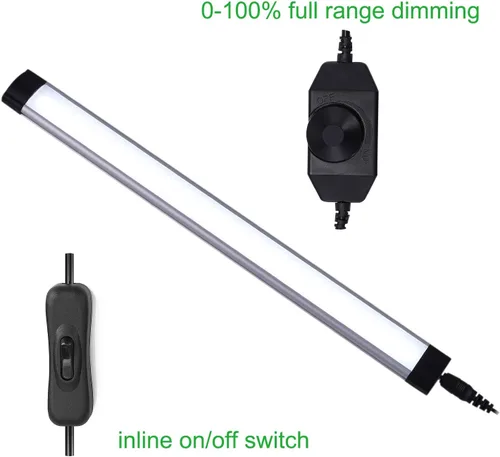 Miniatura 6 de AIBOO Kit de barra rígida de luz LED para debajo del mostrador, enchufable con cable de 12V, iluminación LED para debajo del gabinete, regulable